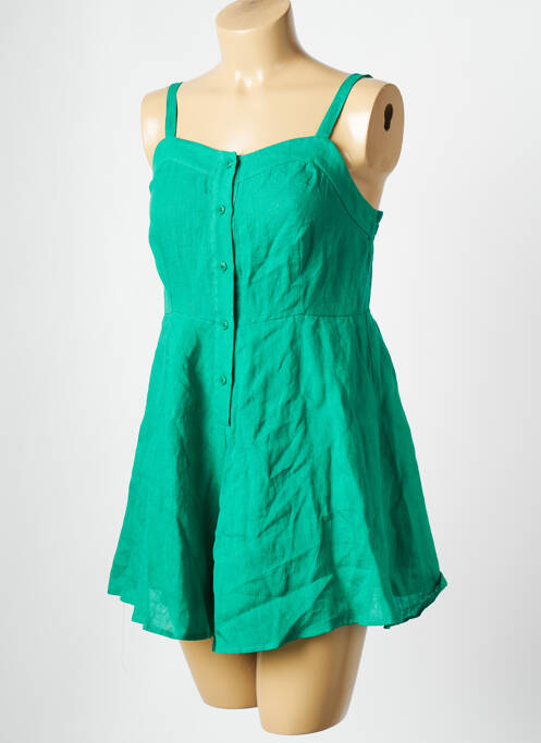 Salopetă scurtă verde THE KORNER femeie