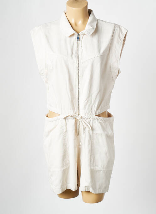 Salopetă scurtă alb MORGAN femeie