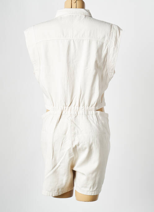 Salopetă scurtă alb MORGAN femeie