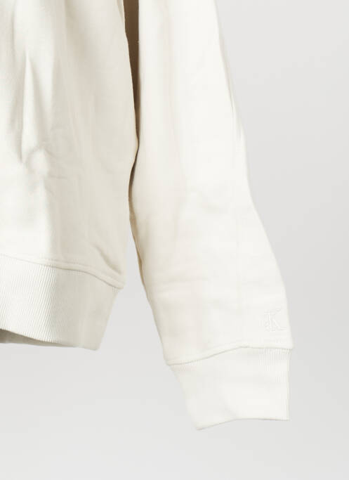 Hanorac cu glugă alb CALVIN KLEIN bărbat