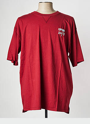 Tricou guler rotund roșu MAISON LABICHE bărbat