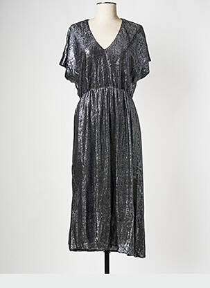 Rochie midi argintiu VILA femeie