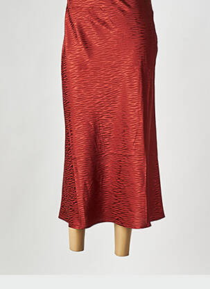 Fustă midi portocaliu SEE U SOON femeie