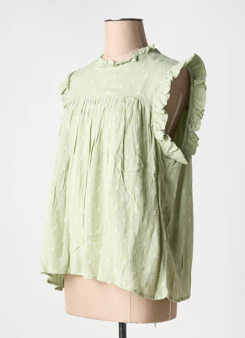 Top verde B.YOUNG femme