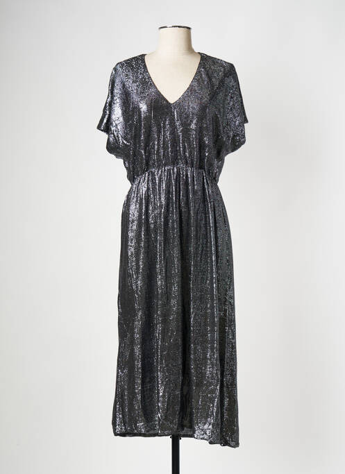 Rochie midi argintiu VILA femeie