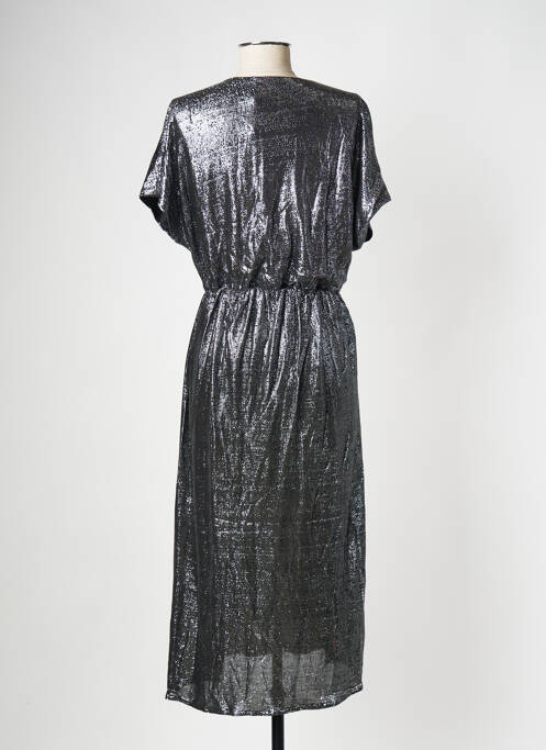 Rochie midi argintiu VILA femeie