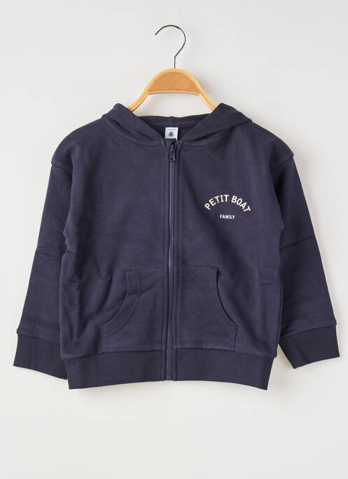 Hanorac cu glugă albastru PETIT BATEAU băiat