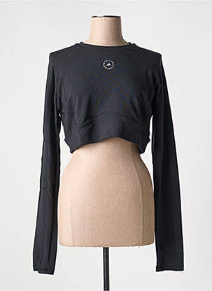 Tricou guler rotund negru ADIDAS X STELLA MC CARTNEY femeie