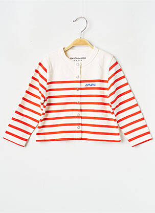 Vestă cu mâneci lungi roșu MAISON LABICHE fată