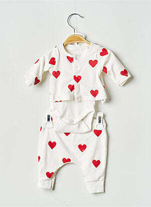 Set pantaloni alb PETIT BATEAU fată