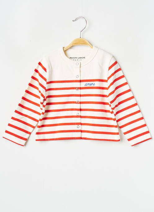 Vestă cu mâneci lungi roșu MAISON LABICHE fată