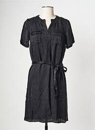 Rochie scurtă guler rotund negru IKKS femeie