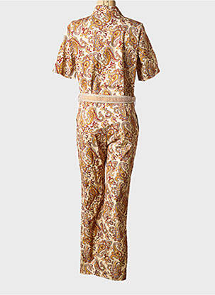 Salopetă-pantalon guler în v maro LA PETITE FRANCAISE femeie