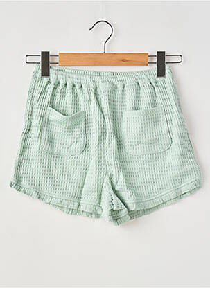 Șort verde TAPE À L'OEIL fată