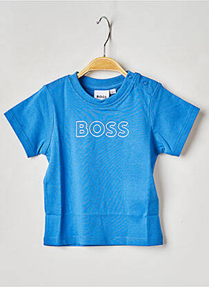 Tricou guler rotund albastru HUGO BOSS băiat