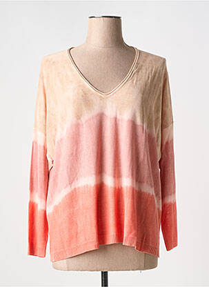 Pulover guler în v roz LA FEE MARABOUTEE femme