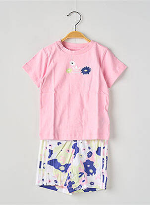 Set șort roz ADIDAS fată