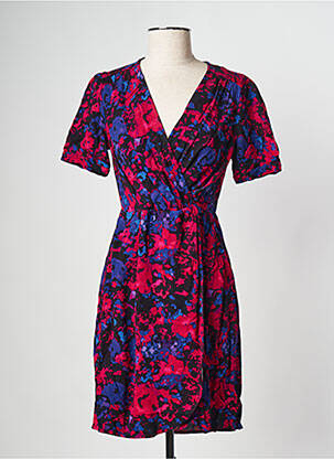 Rochie scurtă roz PIECES femeie