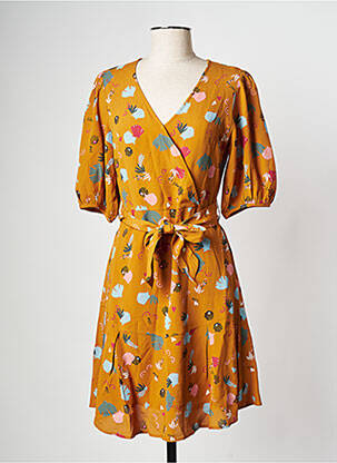 Rochie scurtă galben I.CODE (By IKKS) femeie