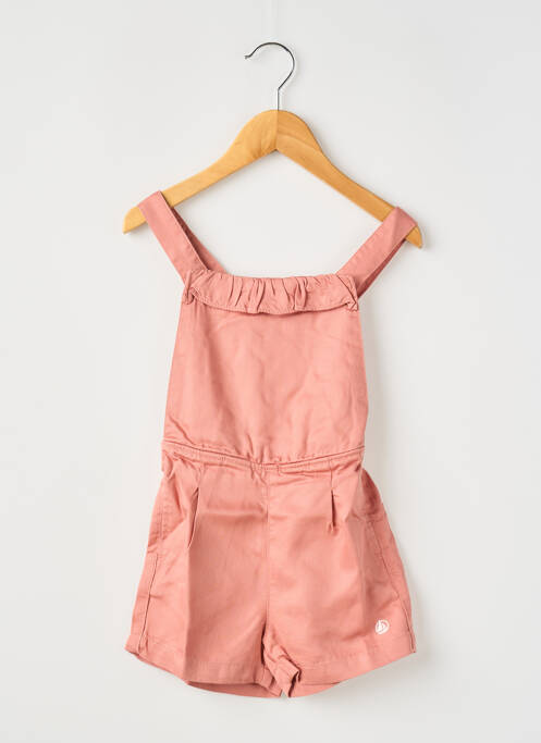 Salopetă scurtă roz PETIT BATEAU fată