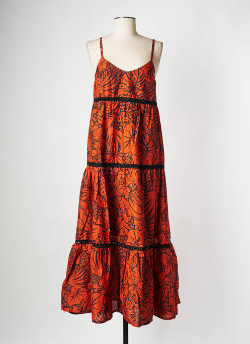 Rochie lungă portocaliu LA FEE MARABOUTEE femeie