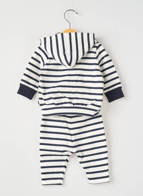 Set sportiv alb PETIT BATEAU băiat