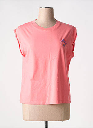 Top guler rotund roz MAISON LABICHE femeie