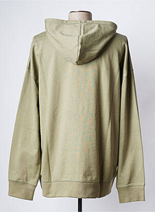 Hanorac cu glugă guler rotund verde NEW BALANCE bărbat