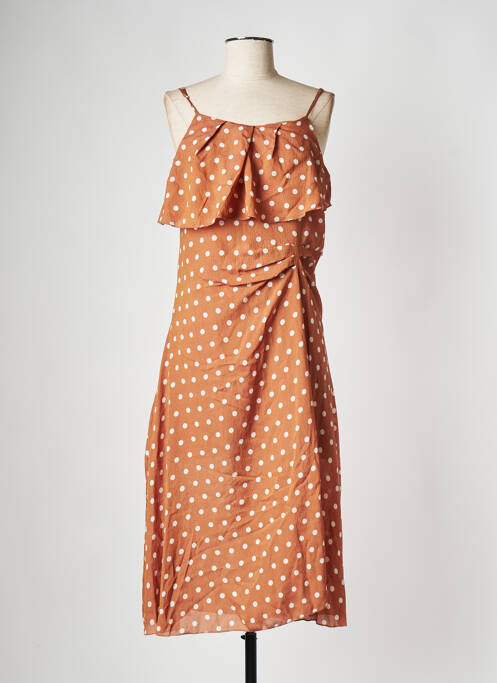 Rochie midi maro ESSENTIEL ANTWERP femeie