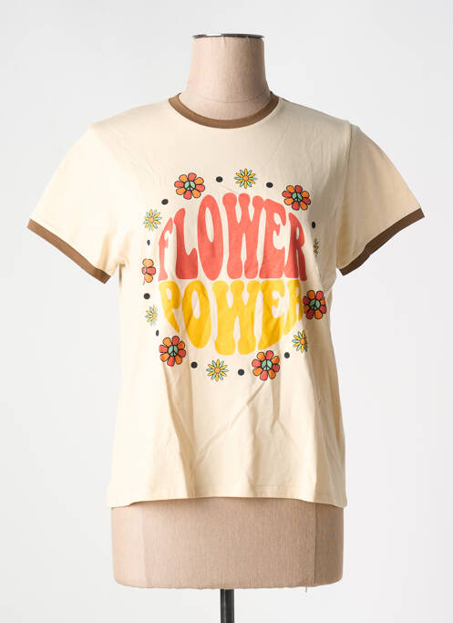 Tricou bej WILD femeie