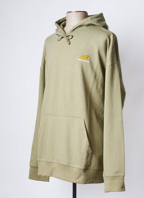 Hanorac cu glugă verde NEW BALANCE bărbat