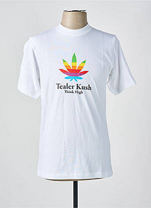 Tricou alb TEALER bărbat