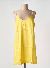 Rochie midi guler rotund galben CALVIN KLEIN femeie