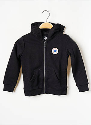 Hanorac cu glugă negru CONVERSE băiat