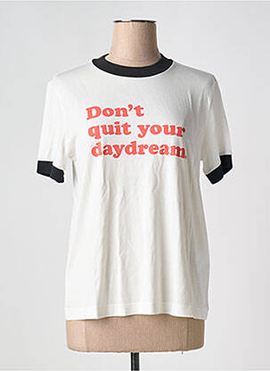 Tricou alb NUDIE JEANS CO femeie