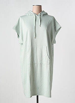 Rochie scurtă guler rotund verde B.YOUNG femeie