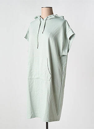 Rochie scurtă guler rotund verde B.YOUNG femeie