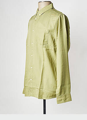 Cămașă cu mâneci lungi verde KNOWLEDGE COTTON APPAREL bărbat