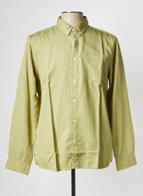 Cămașă cu mâneci lungi verde KNOWLEDGE COTTON APPAREL bărbat