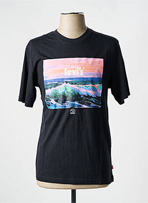 Tricou guler rotund negru LEVI'S bărbat