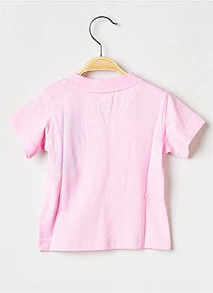Tricou guler rotund roz ADIDAS copil