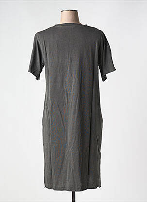 Rochie midi guler rotund gri LEON & HARPER femeie