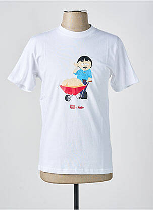 Tricou alb TEALER bărbat