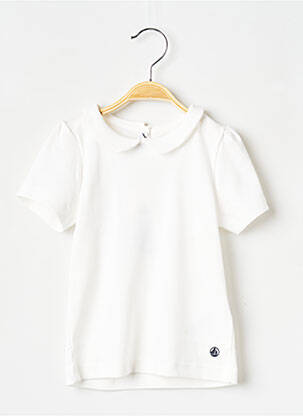 Tricou alb PETIT BATEAU fată