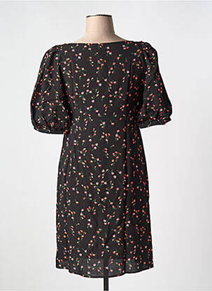 Rochie scurtă guler rotund negru JOLIE JOLIE PAR PETITE MENDIGOTE femeie