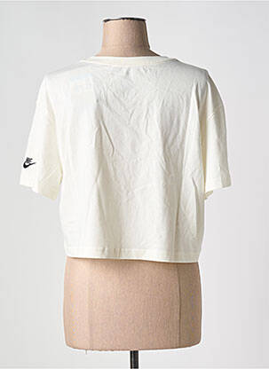 Tricou guler rotund alb NIKE femeie