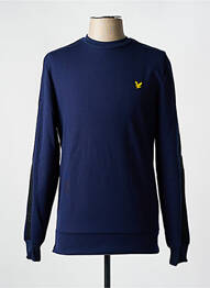 Hanorac guler rotund albastru LYLE & SCOTT bărbat