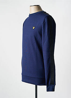 Hanorac guler rotund albastru LYLE & SCOTT bărbat