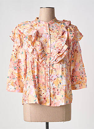 Top guler rotund multicolor VILA femeie