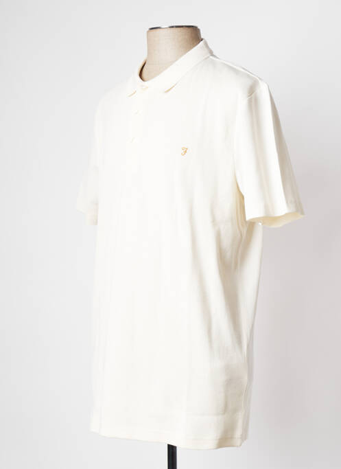 Polo alb FARAH bărbat